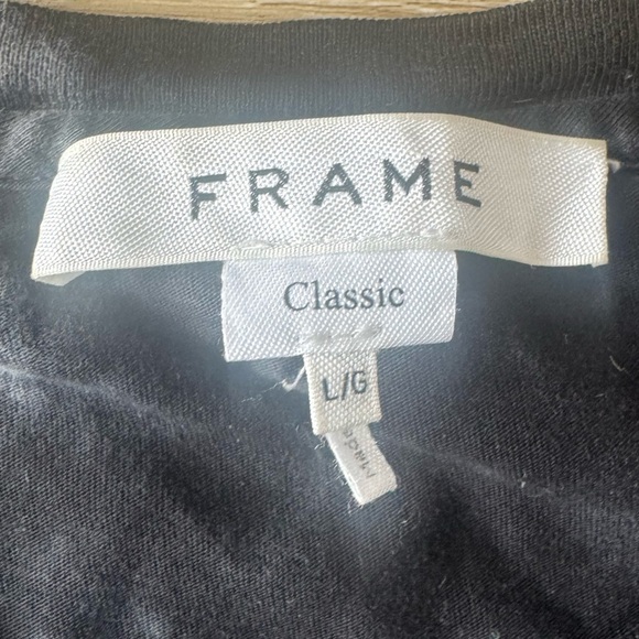 FRAME Men Classic Crew Neck Organic Pima Cotton SZ L - Picture 2 of 6